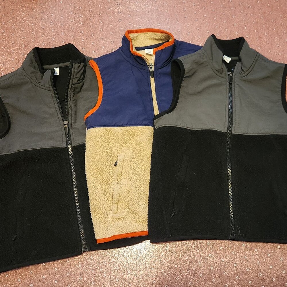 Kids Old Navy Fleece Vest (pack of 3)
